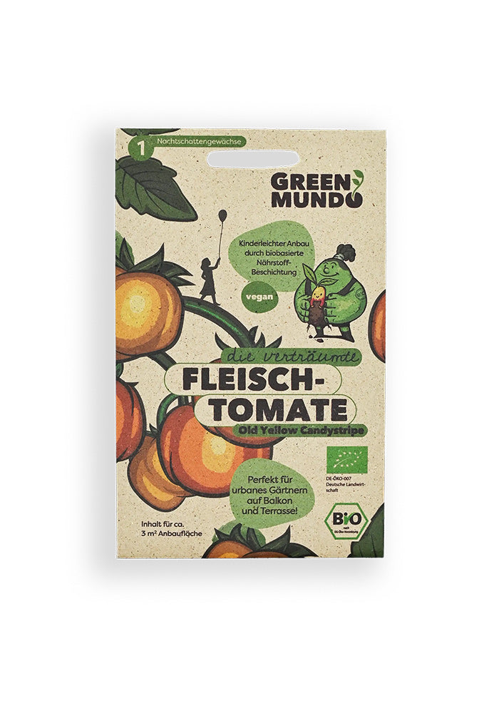 Fleischtomate Old Yellow Candystripe BIO &amp; samenfest